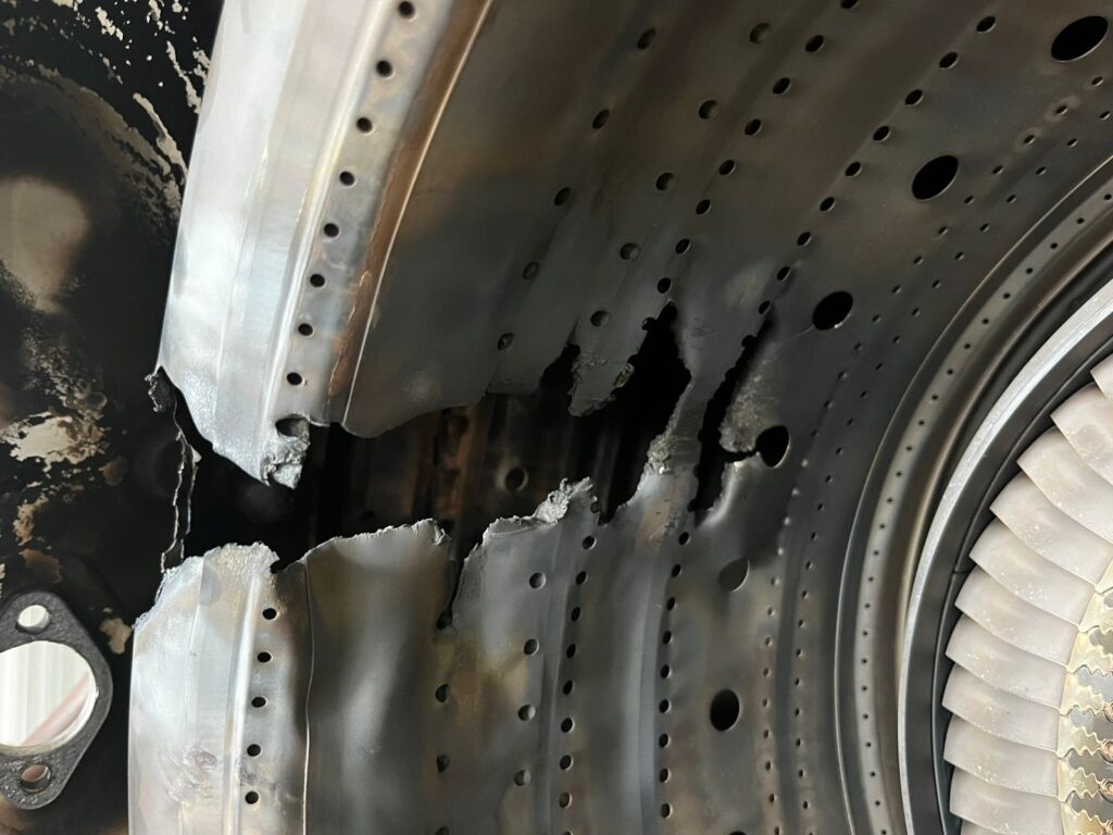 Fuel nozzles causing damage